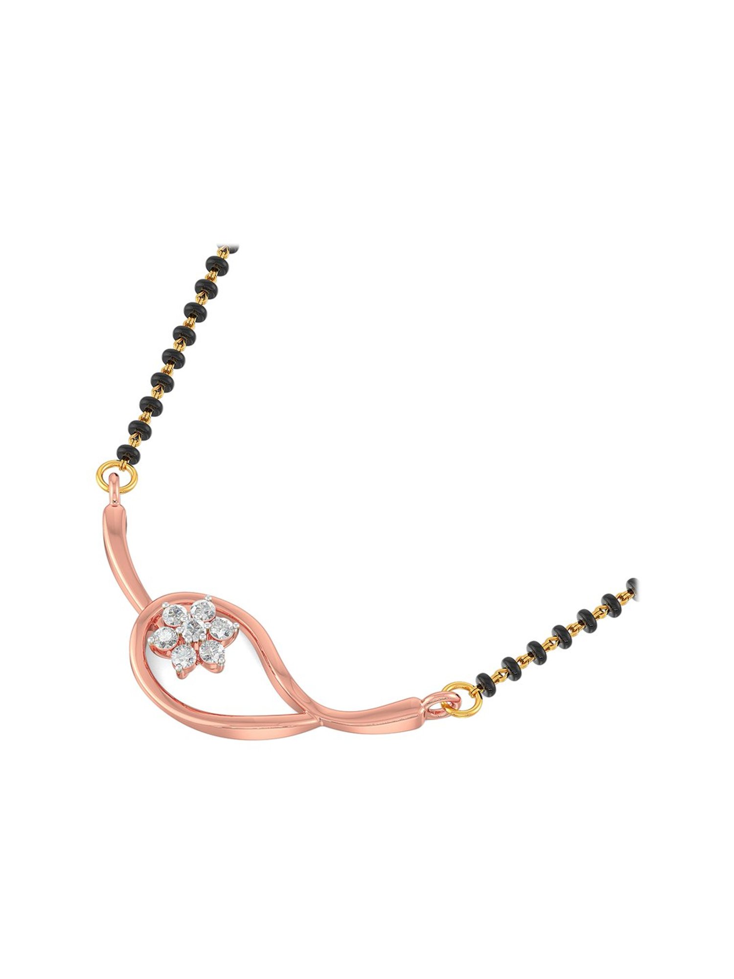 Waman Hari Pethe Jewellers 18k Gold & Diamond Mangalsutra for Women