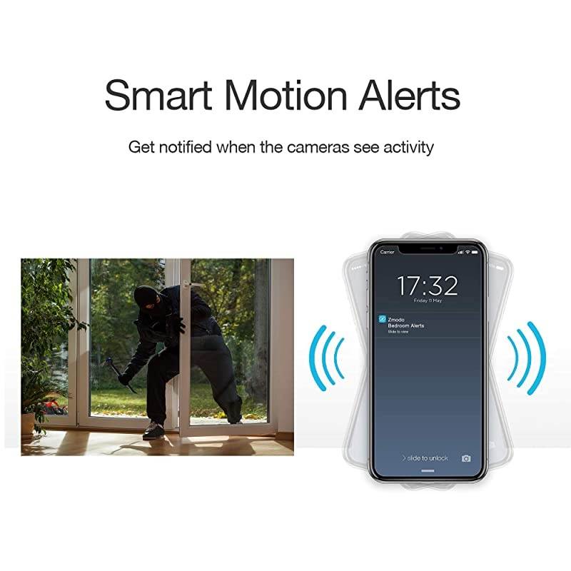 Mini Pro -WiFi Indoor Camera for Home Security, 1080p HD Smart IP Cam with Night Vision, 2-Way Audio, AI-powered Motion Detection, Phone App, Pet Camera- Works with Alexa and Google