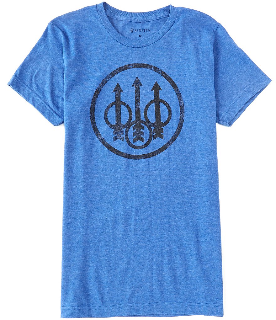 Beretta Distressed Graphic Trident Logo Short-Sleeve Tee
