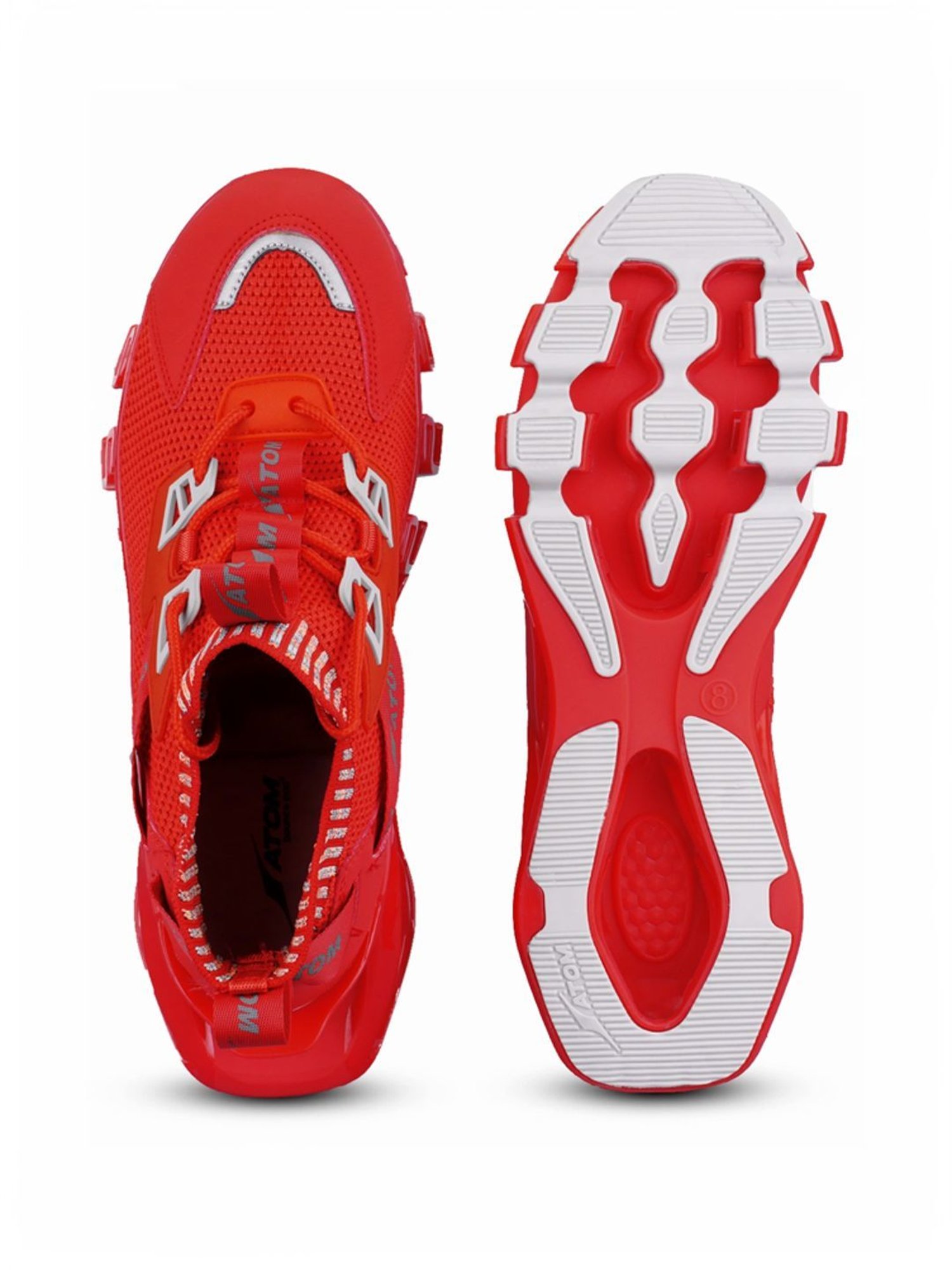 Atom Men's Spring Edge Alpha 2 Red Running Shoes
