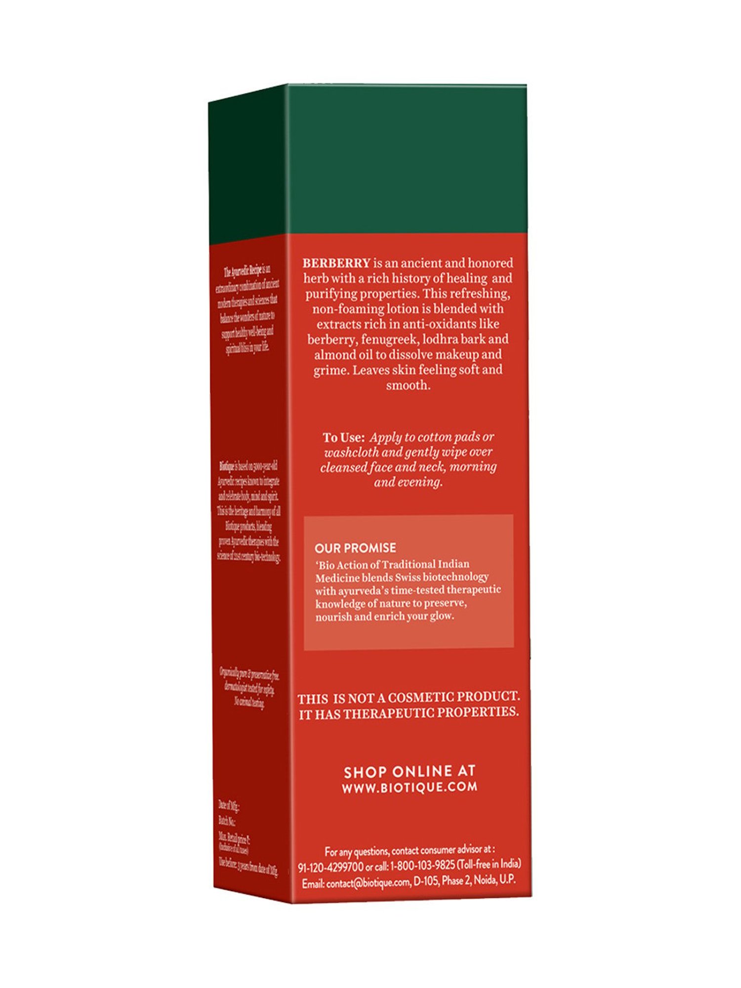 Biotique Berberry Milk Deep Cleanse Hydrating Make Remover - 120 ml