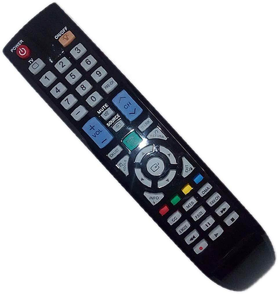 Replaced Remote Control Compatible for Samsung PN50B550T2FXZA LN40A540P2F PN63A650T1F PN50A760T1FXZA UN46B6000VFXSR PL50B450B1D TV