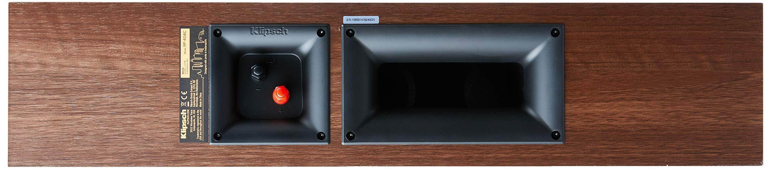 Klipsch RP-404C Center Channel Speaker (Walnut)