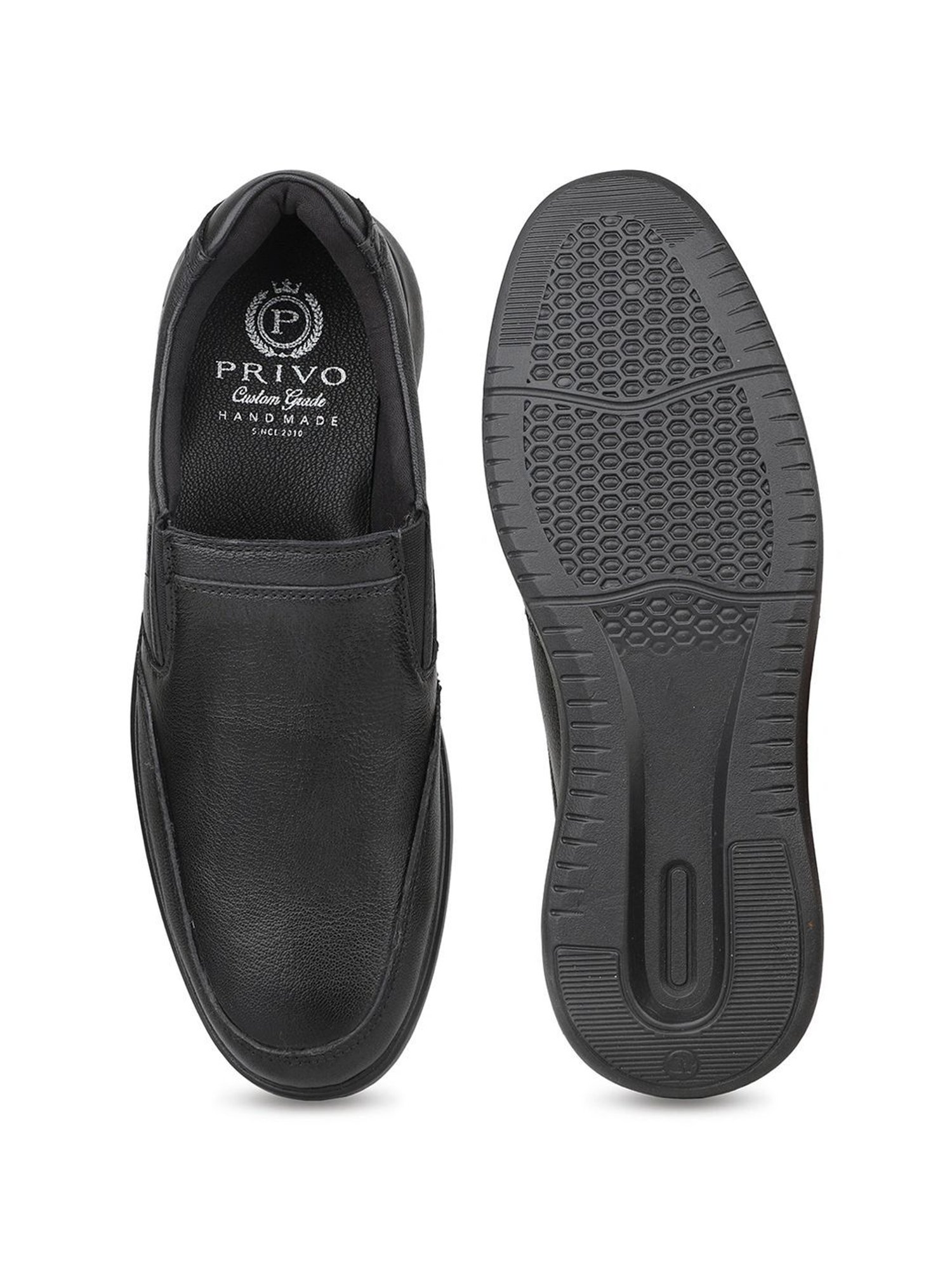 Privo by Inc.5 Men's Black Formal Loafers