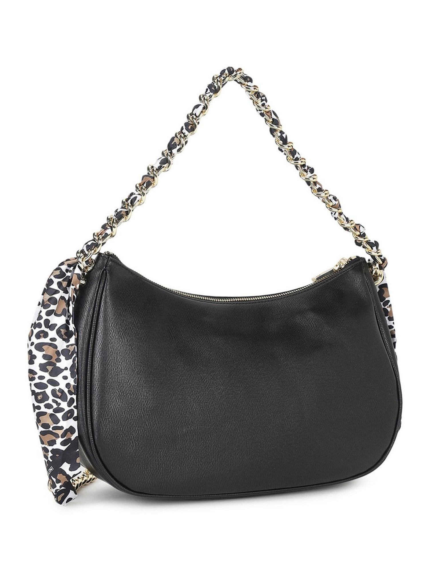 Pollini Black Medium Hobo Bag