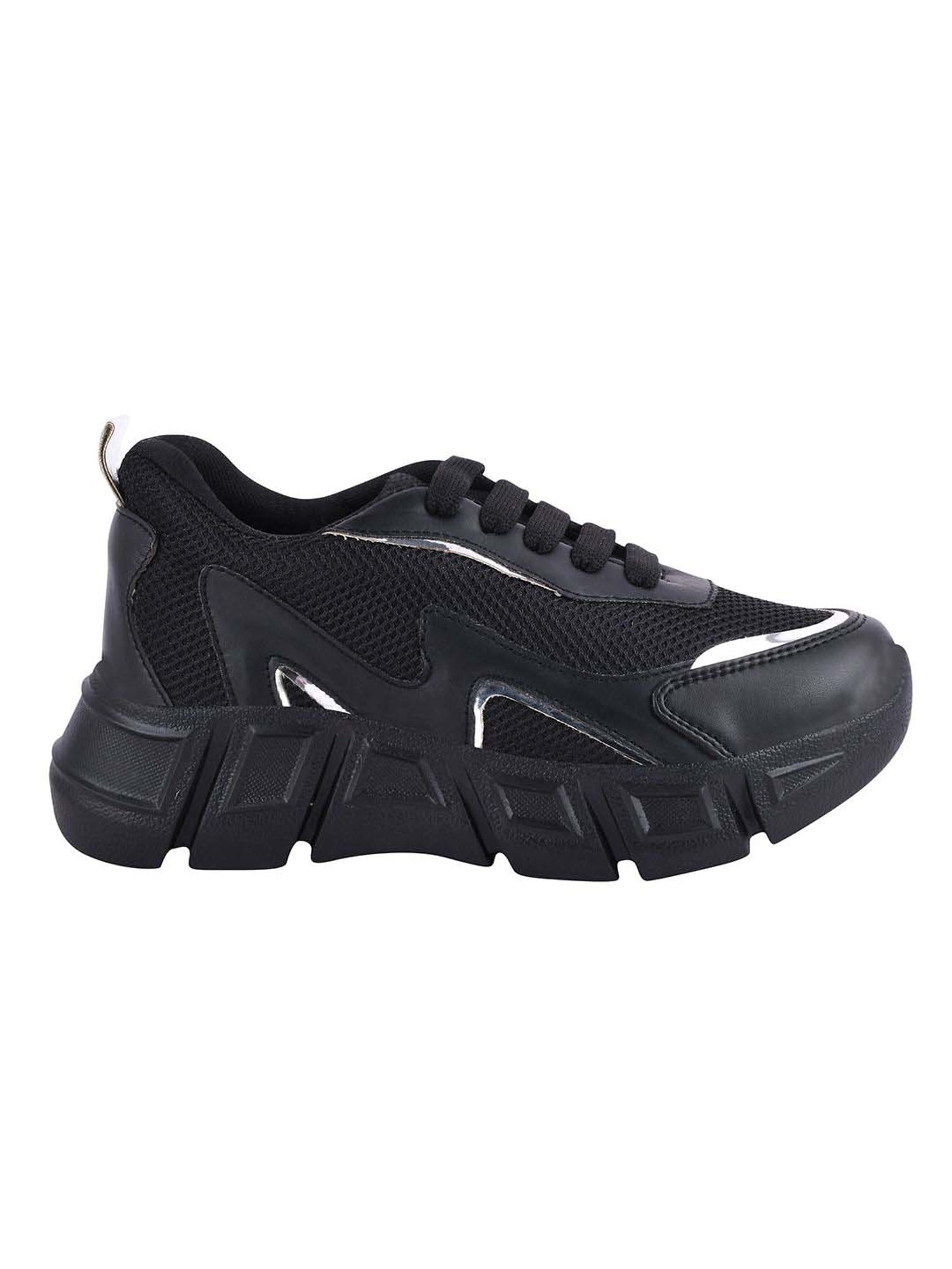 Shoetopia Kids Black Walking Shoes