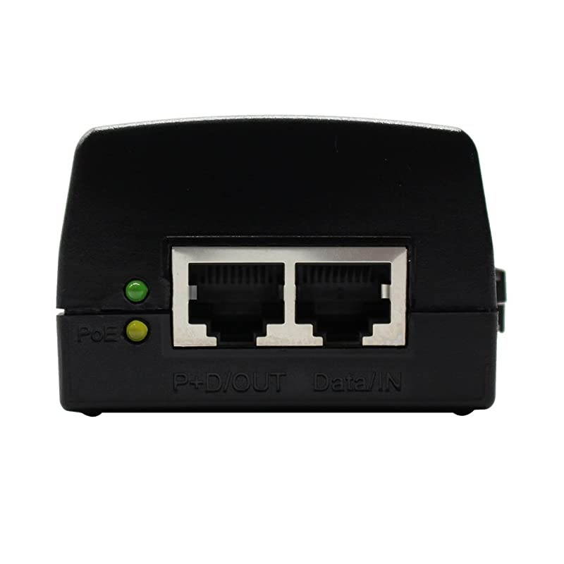 48V 1.0A Gigabit PoE Injector, 48W Power Supply Adapter with AC Cord, IEEE 802.3af/at Compliant, for IP Voip Phones, Cameras, AP and More