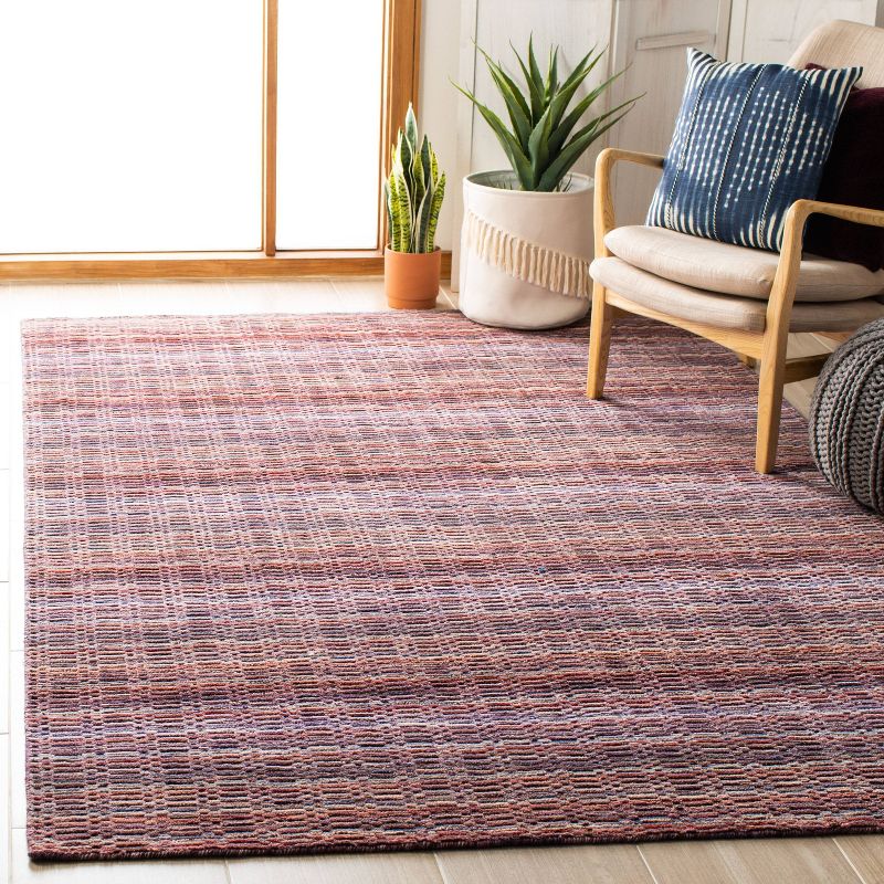 Purple Stripe Loomed Area Rug 5'X8' - Safavieh