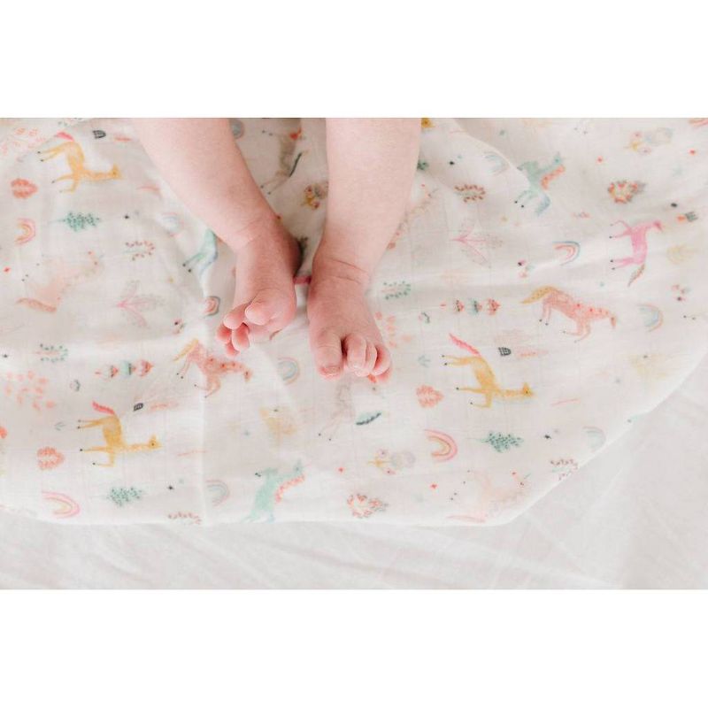 Loulou Lollipop Muslin Swaddle Blanket - Unicorn Dream