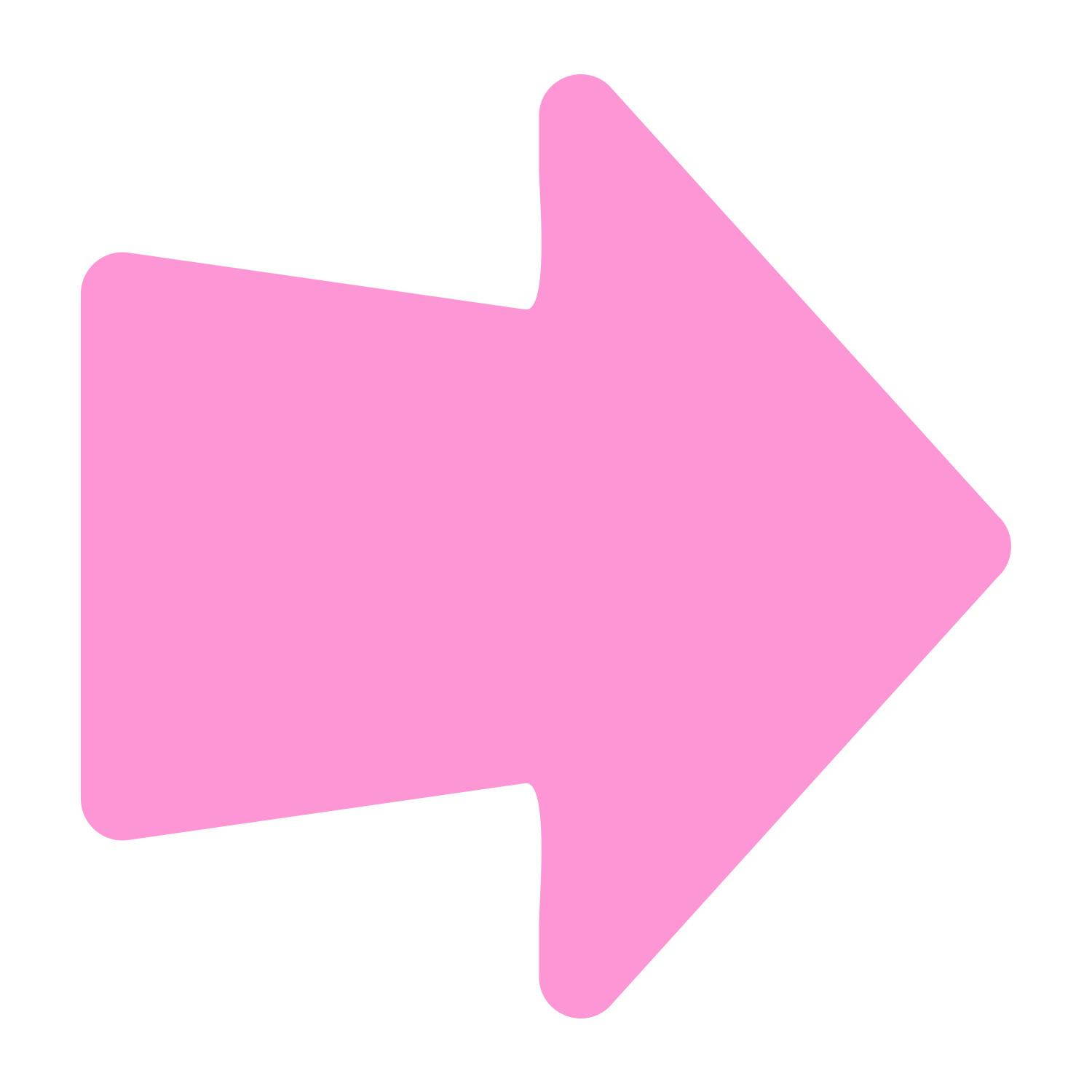 LiteMark 4 Inch Orange Round Arrow Decals - Pack of 18