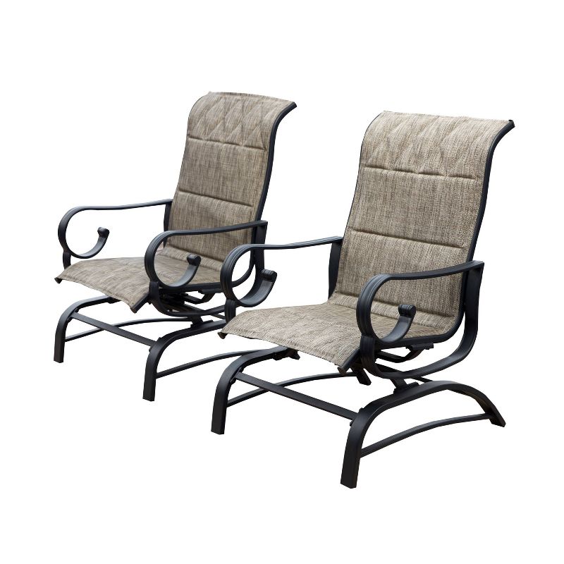 2pc Outdoor Patio Glider Set - Patio Festival