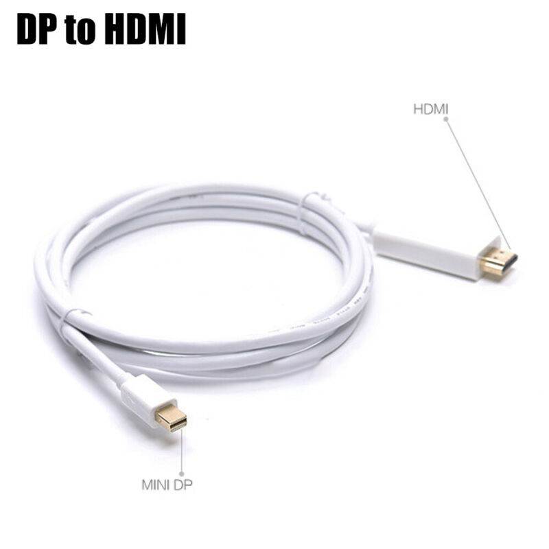 Mini DP to HDMI 6 ft. Mini DP DisplayPort to HDMI Adapter Cable, Black