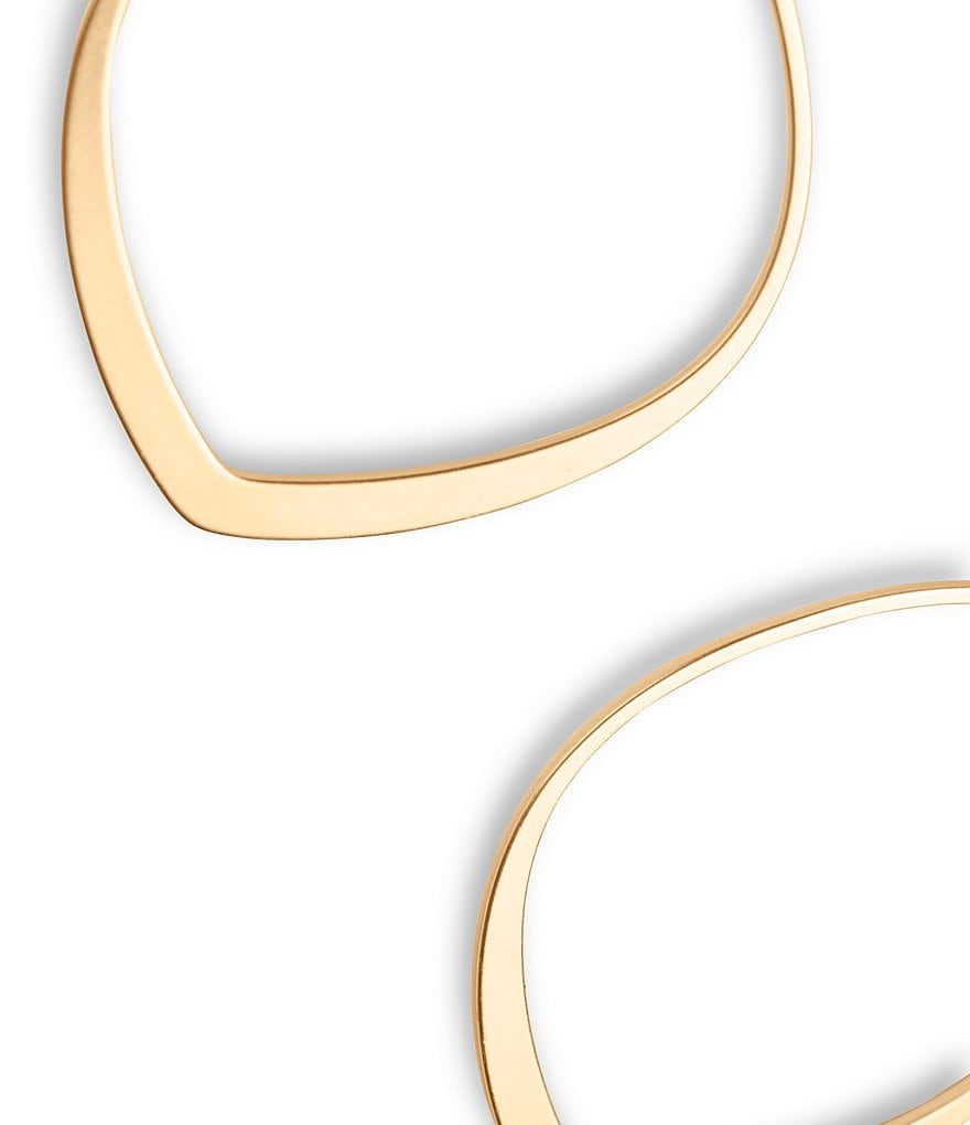 Sanctuary Project Semi Precious Turquoise and White Howlite Three Stone Stud Earrings Gold