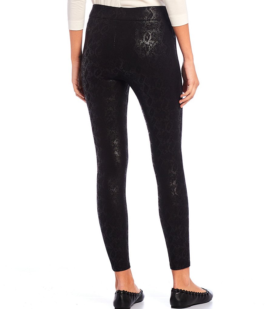 Gibson & Latimer Mid-Rise Snake Ponte Leggings