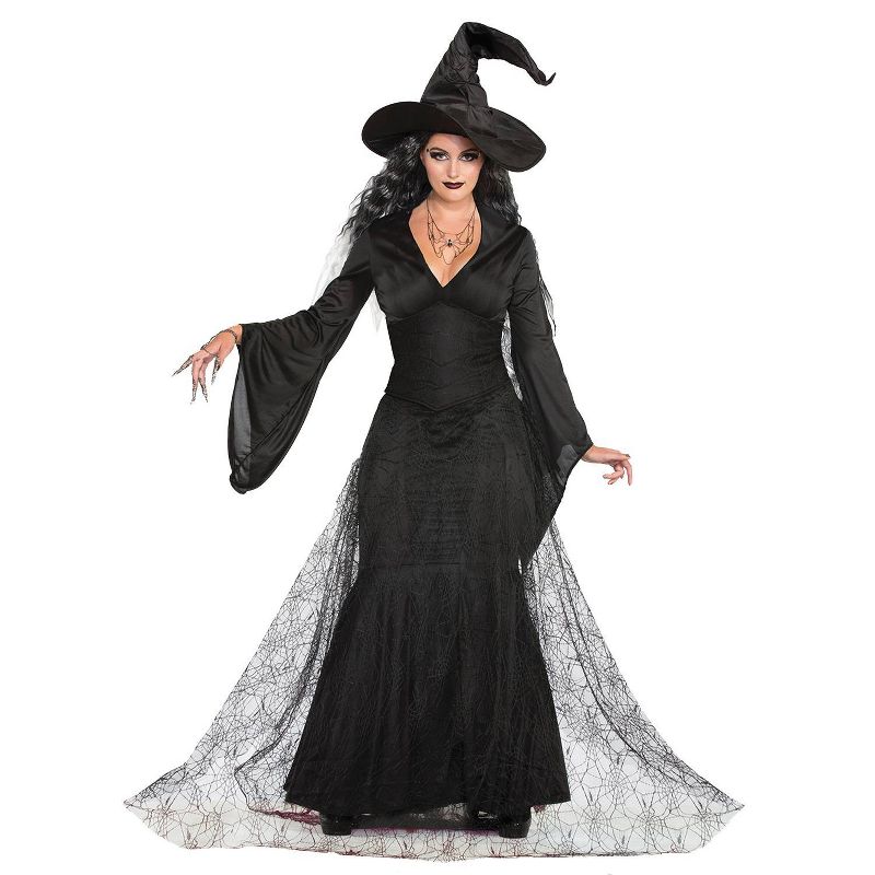 Adult Black Mist Witch Halloween Costume XS/S