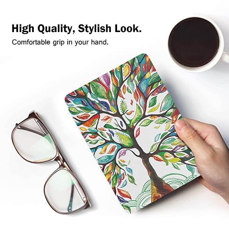 Case Fits All-New Kindle (10th Generation - 2019 Release Only), Thinnest Protective Shell Cover with Auto Wake/Sleep, Will Not Fit Kindle Paperwhite 10th Generation 2018 - Lucky Tree