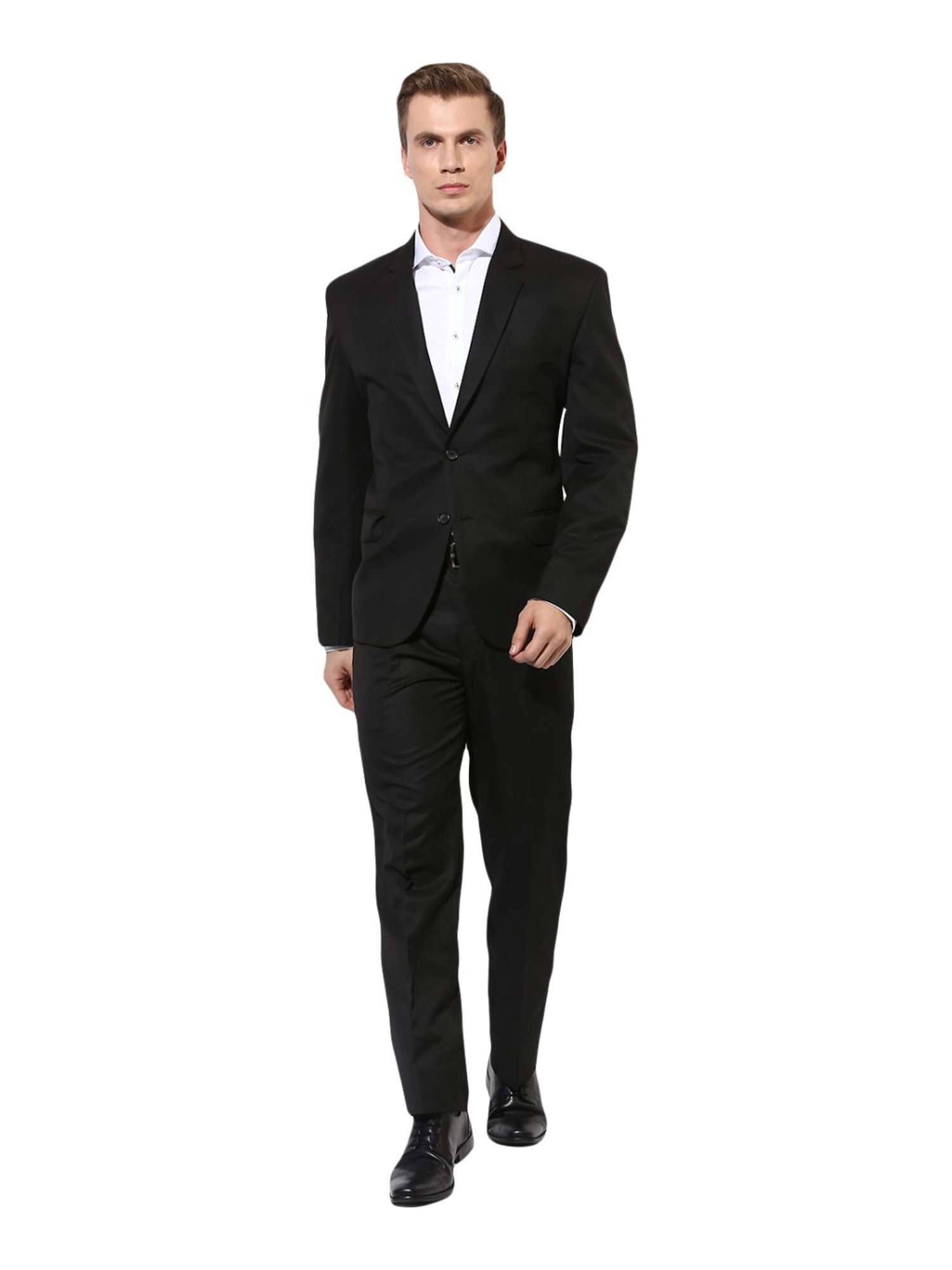 Raymond Brown  Slim Fit Printed Three Piece Suit