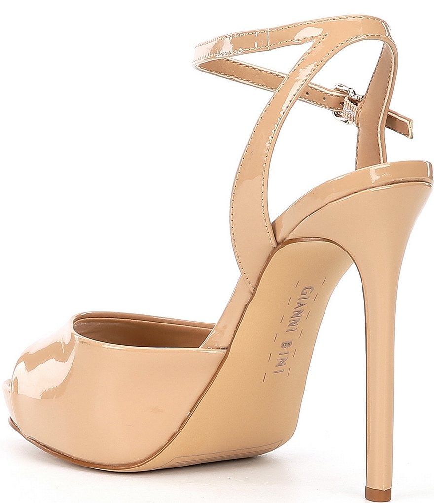 Gianni Bini Camwren Patent Stiletto Platform Sandals