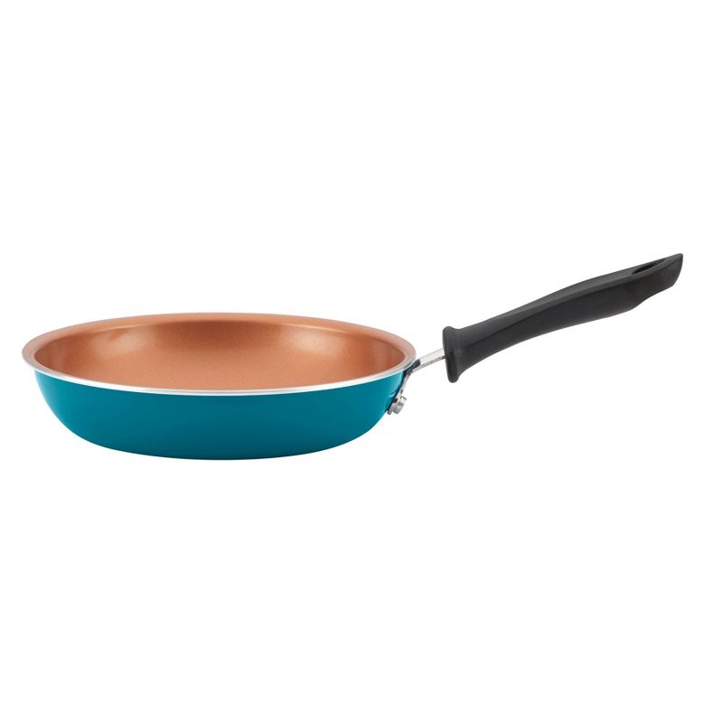 Farberware 2pc Copper Ceramic Reliance Pro Skillets Aqua