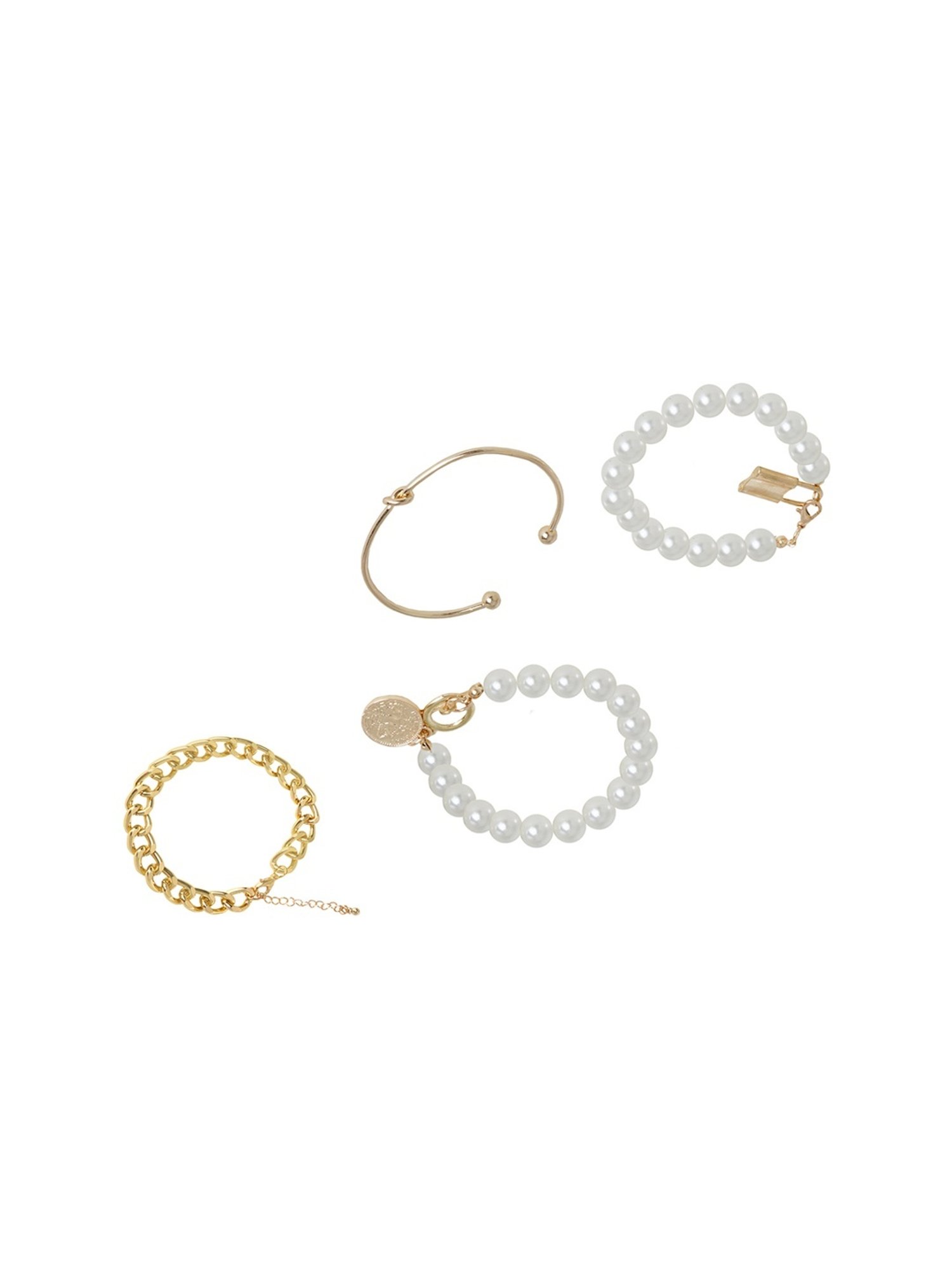 Joker & Witch Mystic Pearls Necklace Set with Bracelets