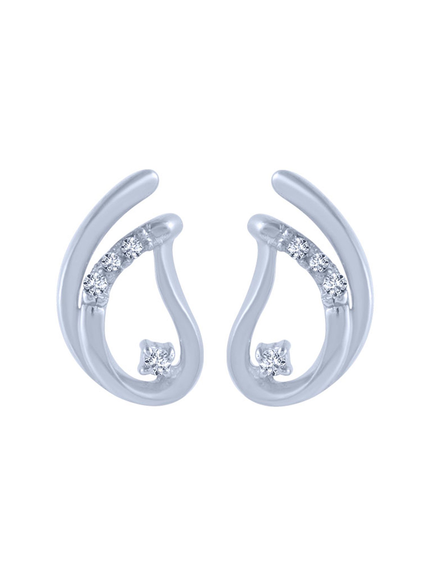 P.C. Chandra Jewellers 18 kt Gold & Diamond Earrings