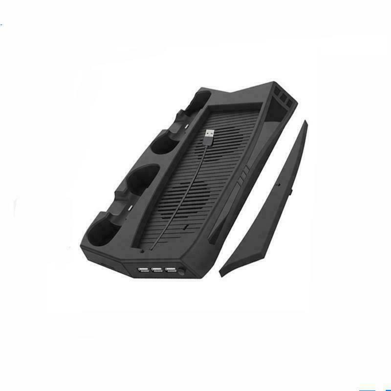 For PS5 Dual Controller Charger Stand w/ Cooling Fan Digital  Standard Consoles