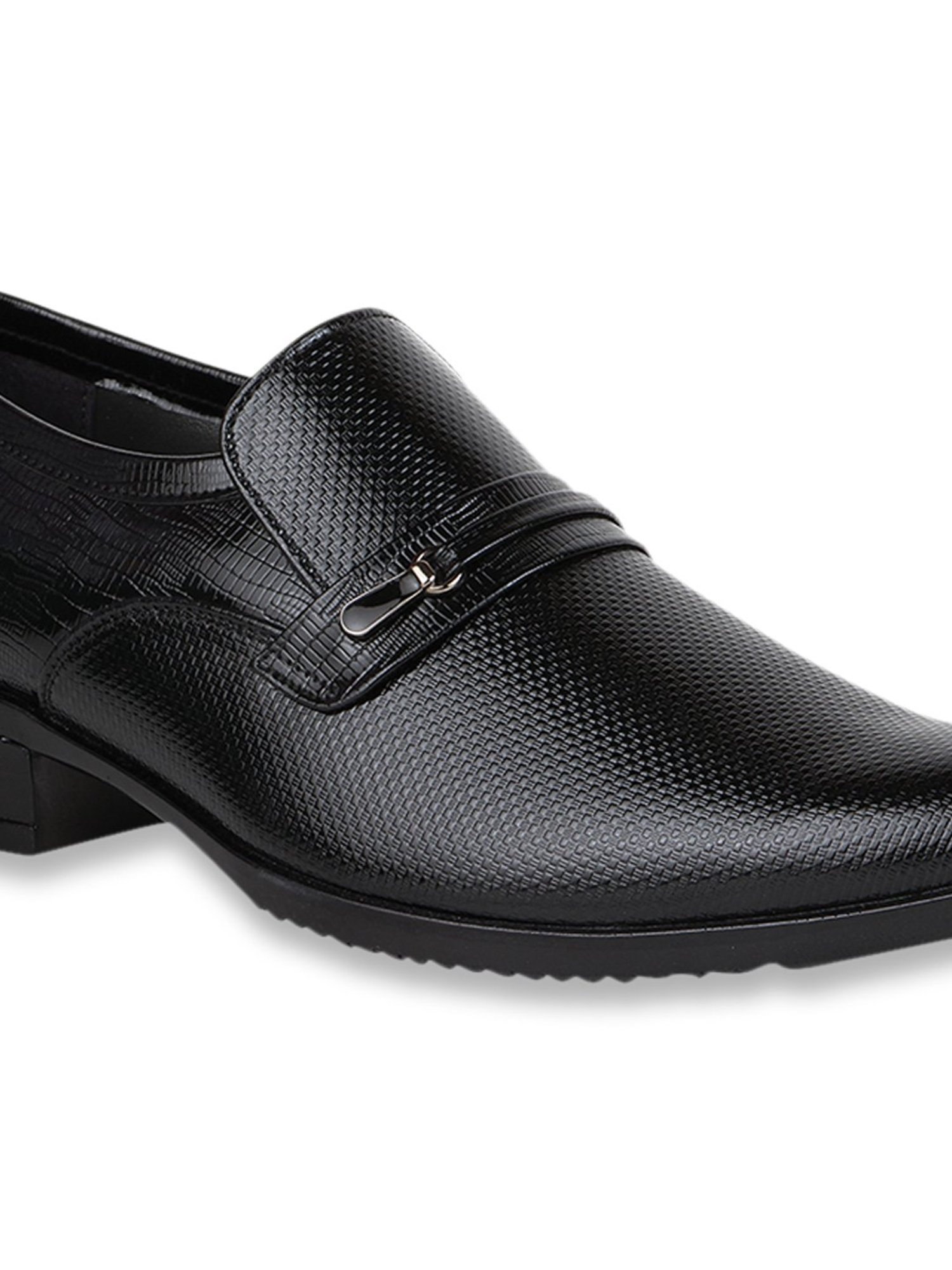 Regal Men's Black Formal Slip-Ons