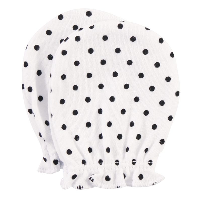 Luvable Friends Baby Cotton Scratch Mittens 4pk, Owl, One Size