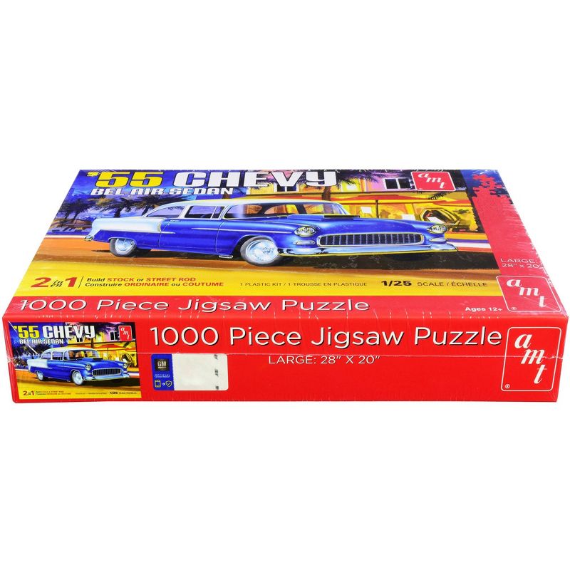 Jigsaw Puzzle 1955 Chevrolet Bel Air Sedan MODEL BOX PUZZLE (1000 piece) by AMT