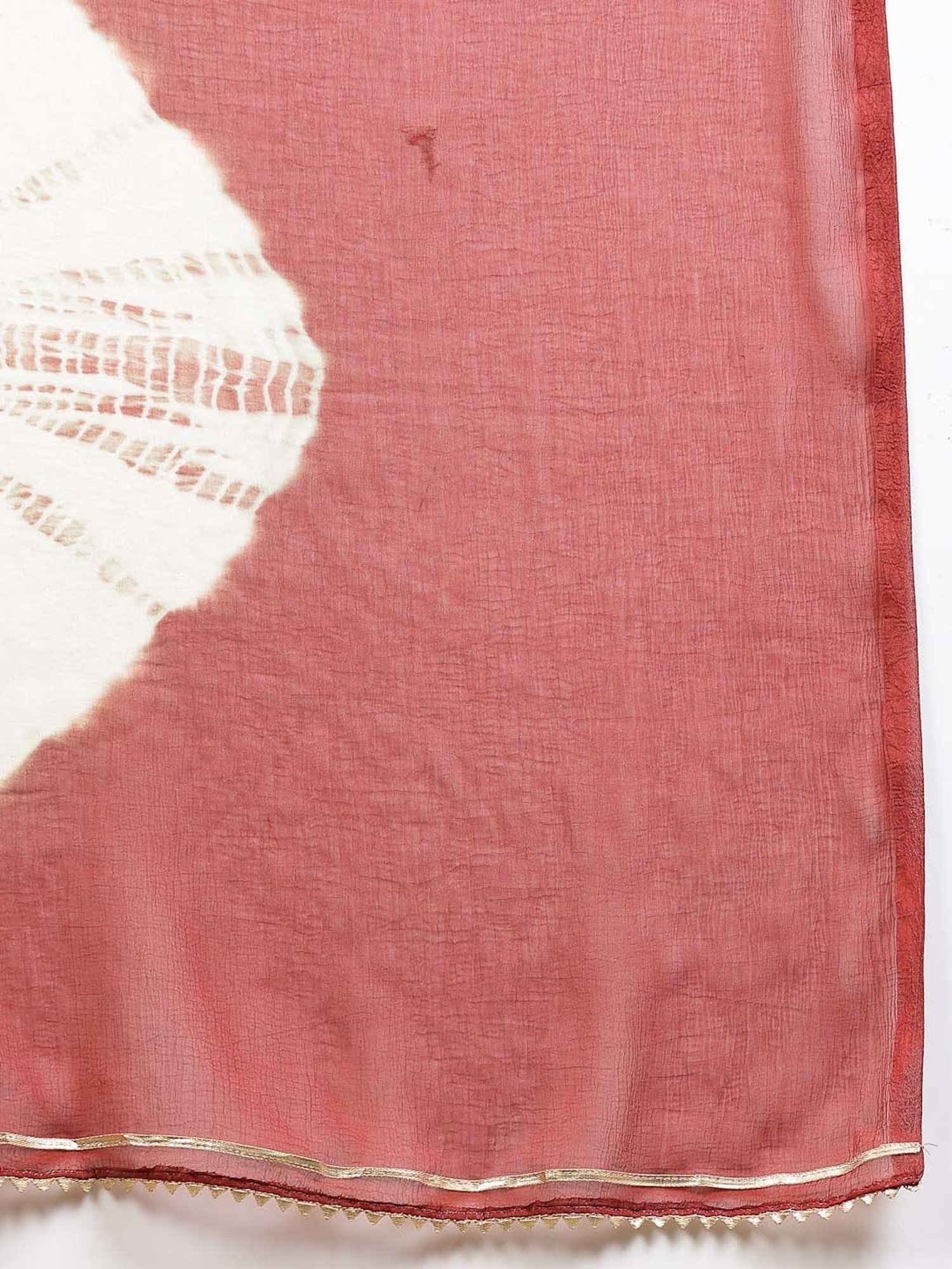 Stylum Rust Printed Kurta Palazzo Set With Dupatta