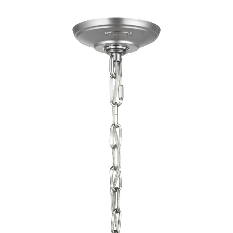 Feiss Newport 1-Light 18.5" Painted Brushed Steel Outdoor Hanging Lantern