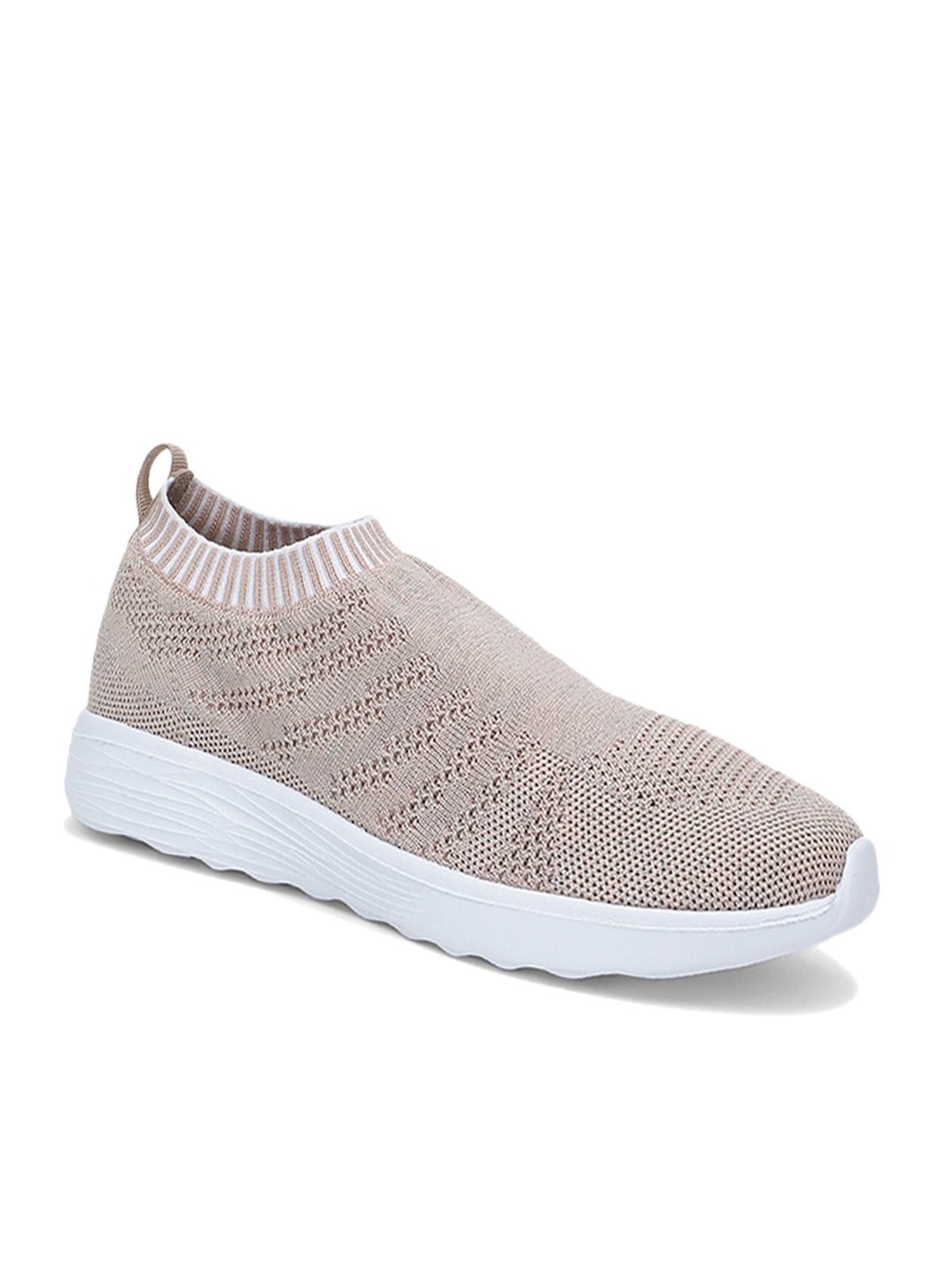 North Star by Bata Women's Bart Beige Slip-On Sneakers