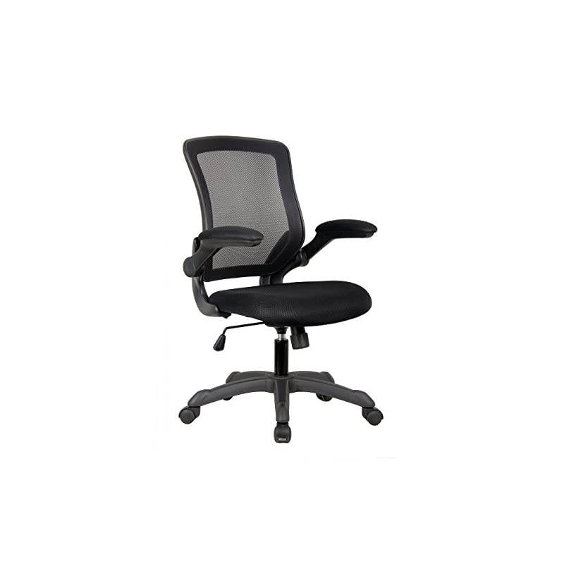 Task Office Chair with Flip Up Arms. Color: Black