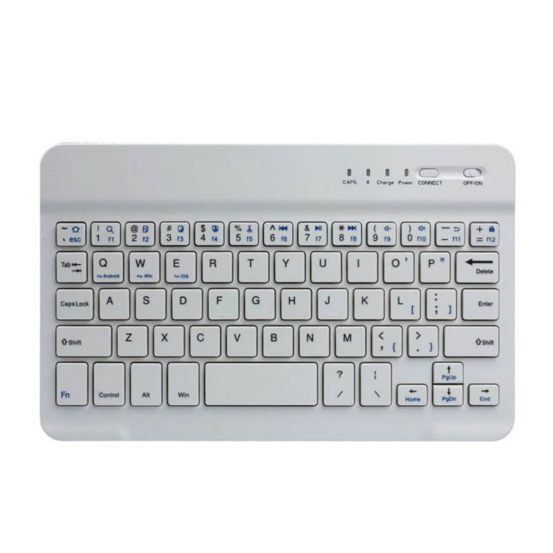Bluetooth KeyboardUltra-Slim Rechargeable Wireless Bluetooth Keyboard for iOS, Android, Windows, and Mac Compatible with iPad, iPad Pro, iPhone, Android Tablets
