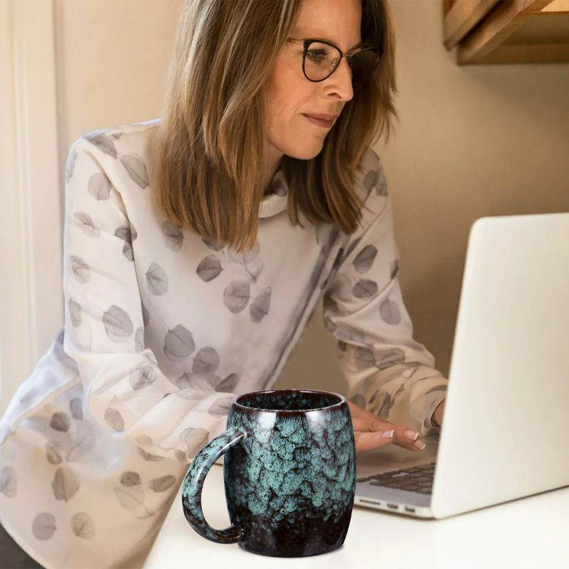 Retro Water Mug Practical Office Ceramic Cup Household Coffee Cup Water Cup