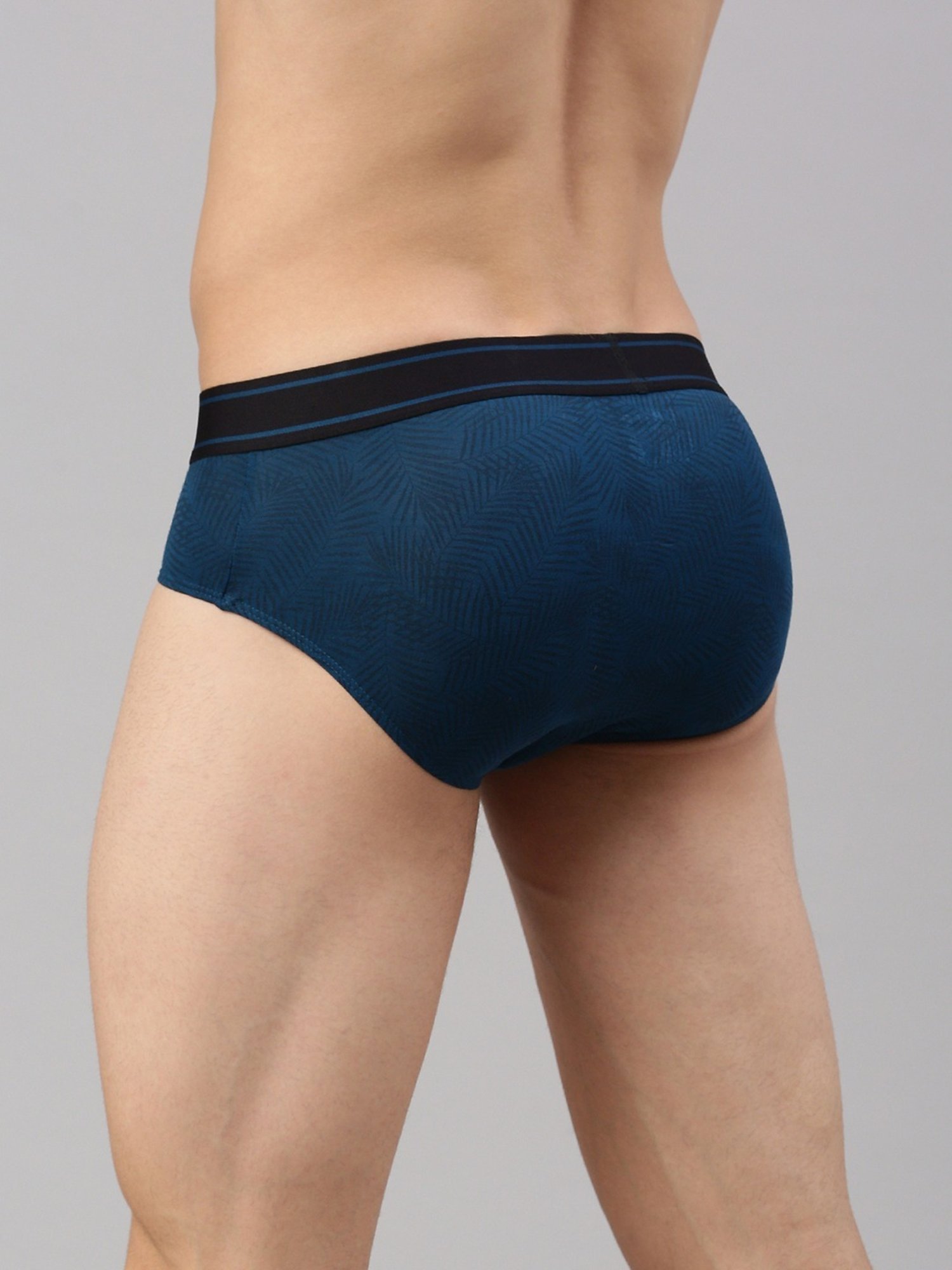 Zoiro Black Regular Fit Printed Briefs