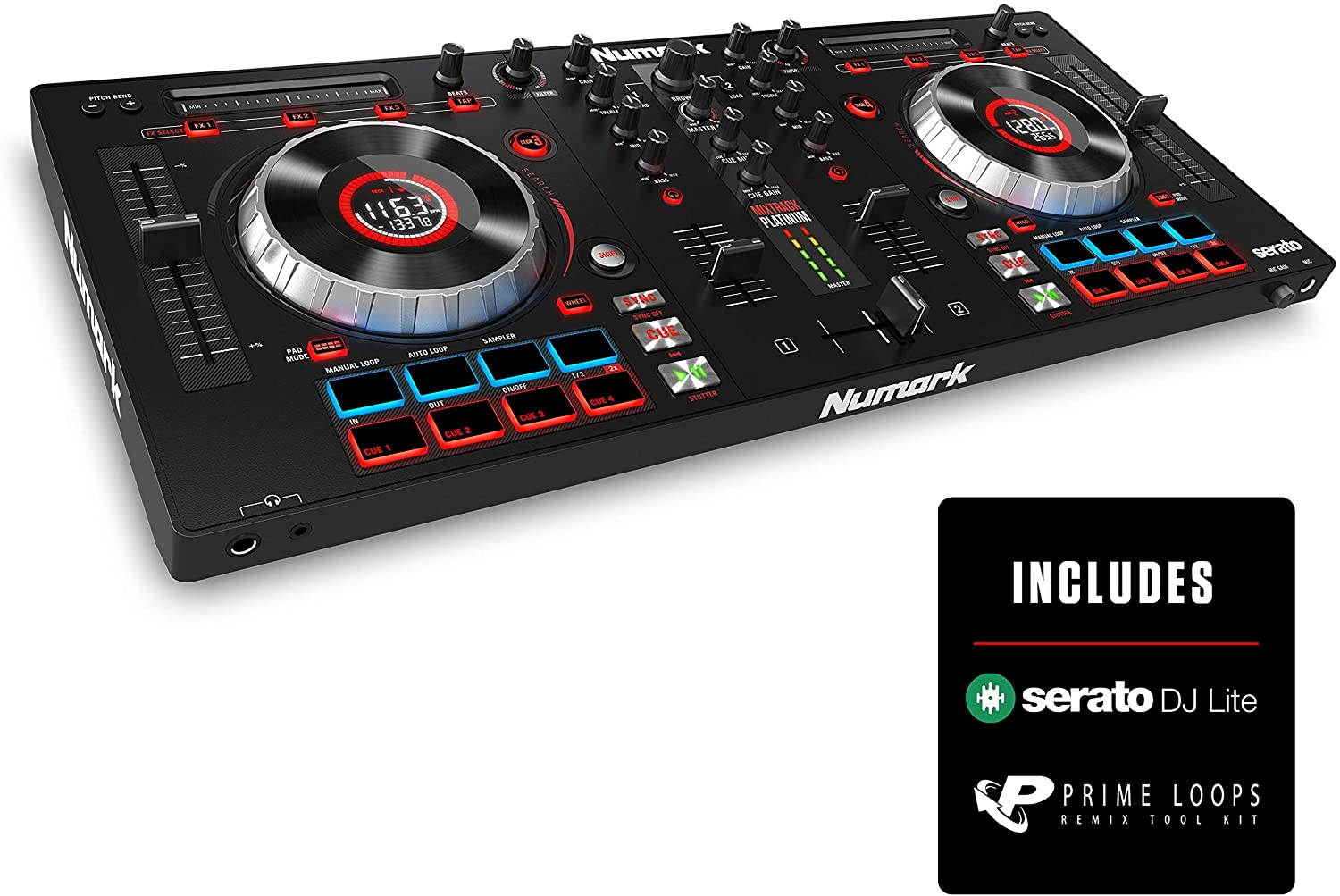 Numark Mixtrack Platinum DJ Controller With Jog Wheel Display