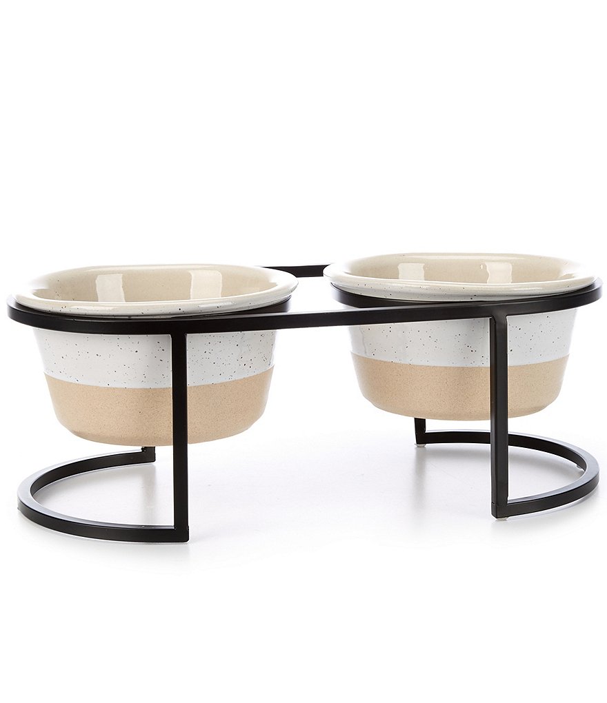 Max & Lou Pet Bowl with Stand