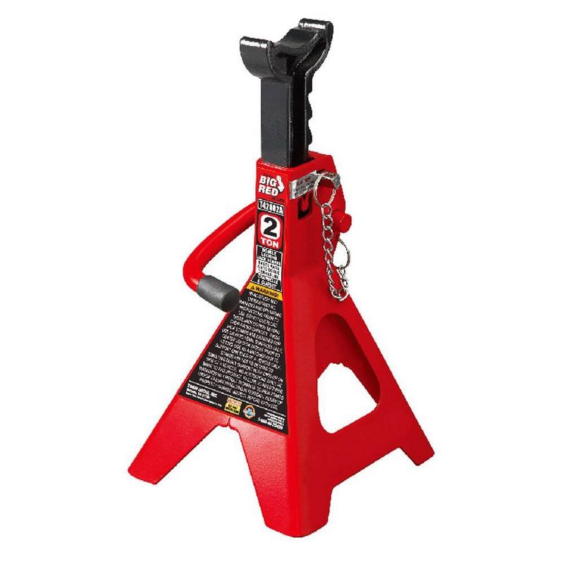 Torin Big Red 2 Ton Capacity Double Locking Vehicle Support Jack Stands (Pair)