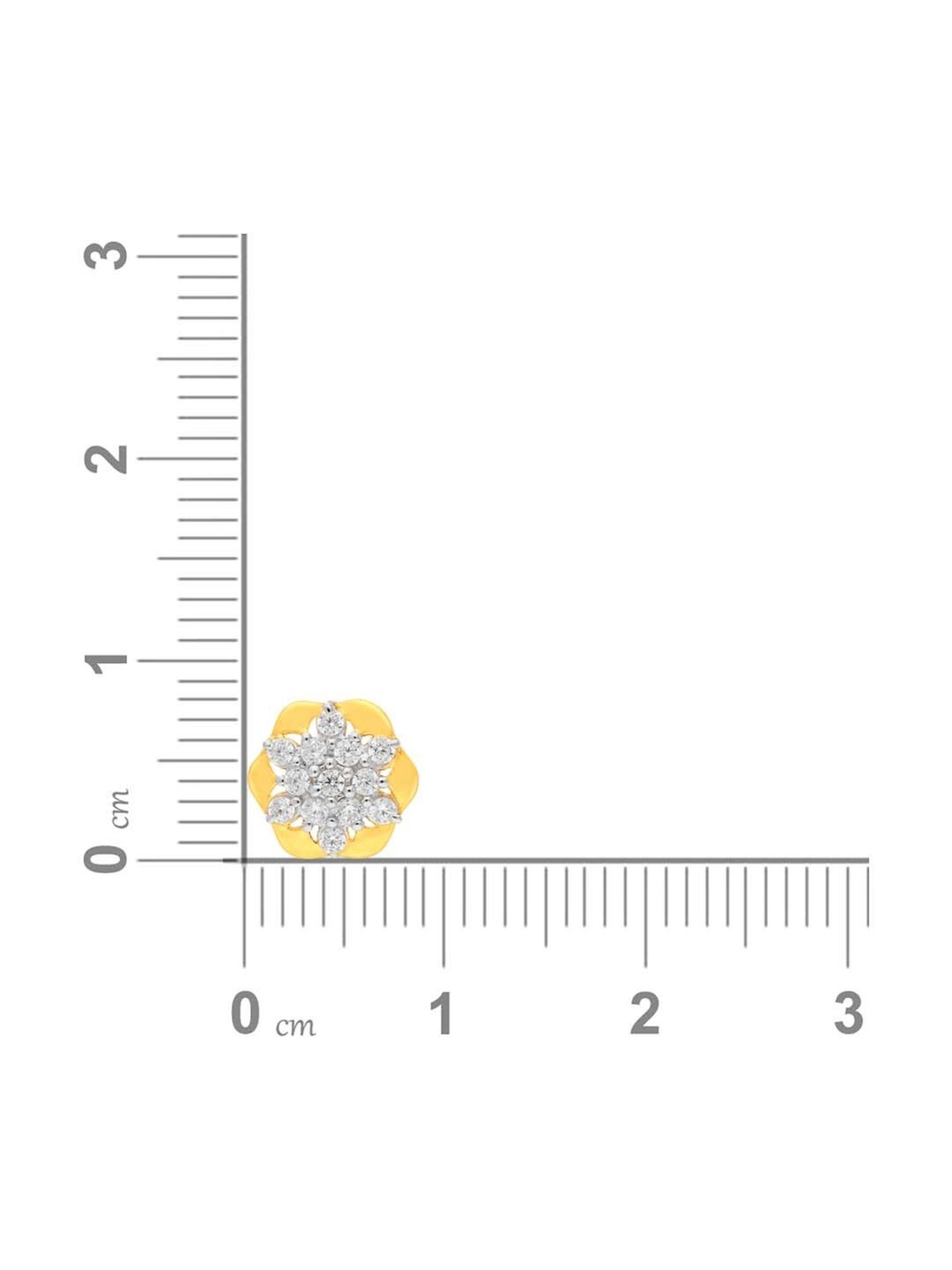 Malabar Gold and Diamonds 22k Gold Nosepin for Women