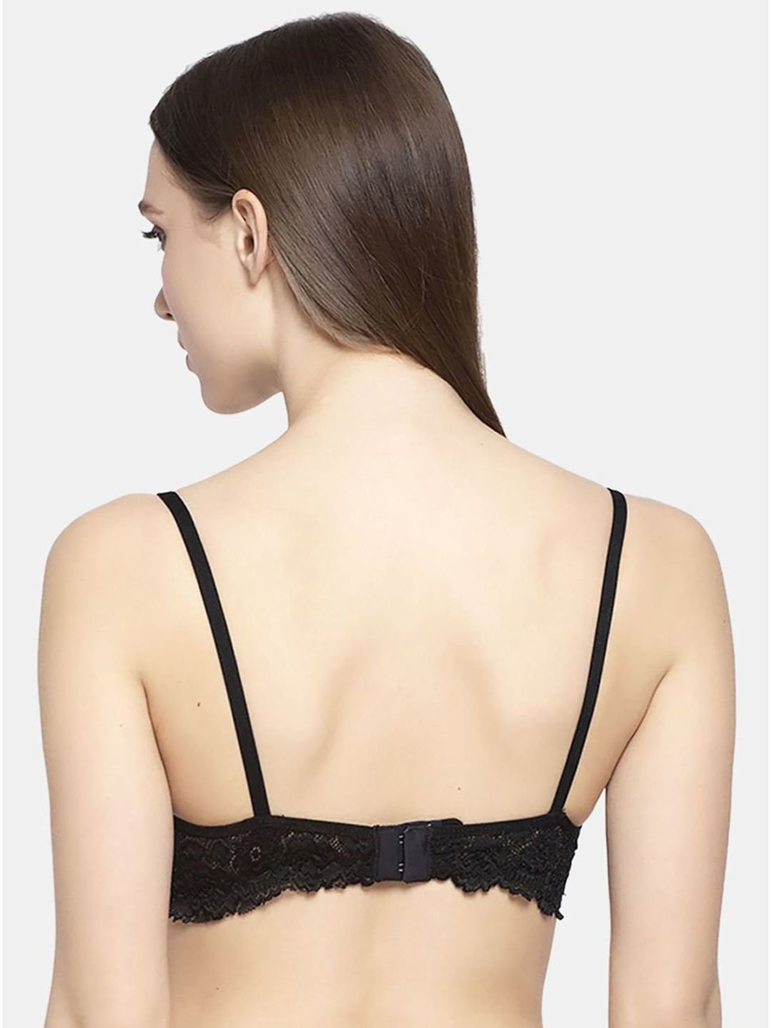 AROUSY Purple & Black Cotton Self Pattern T-Shirt Bra - Pack Of 3