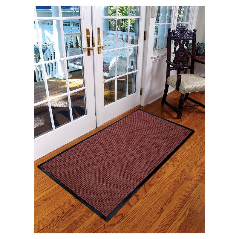 Burgundy Solid Doormat - (3'X4') - HomeTrax