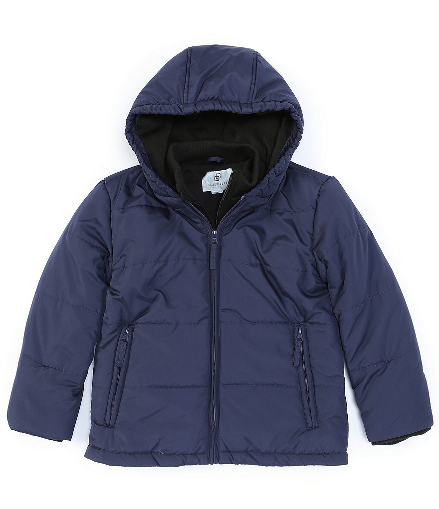 First Wave Big Boys 8-20 Brown Pleather Moto Jacket