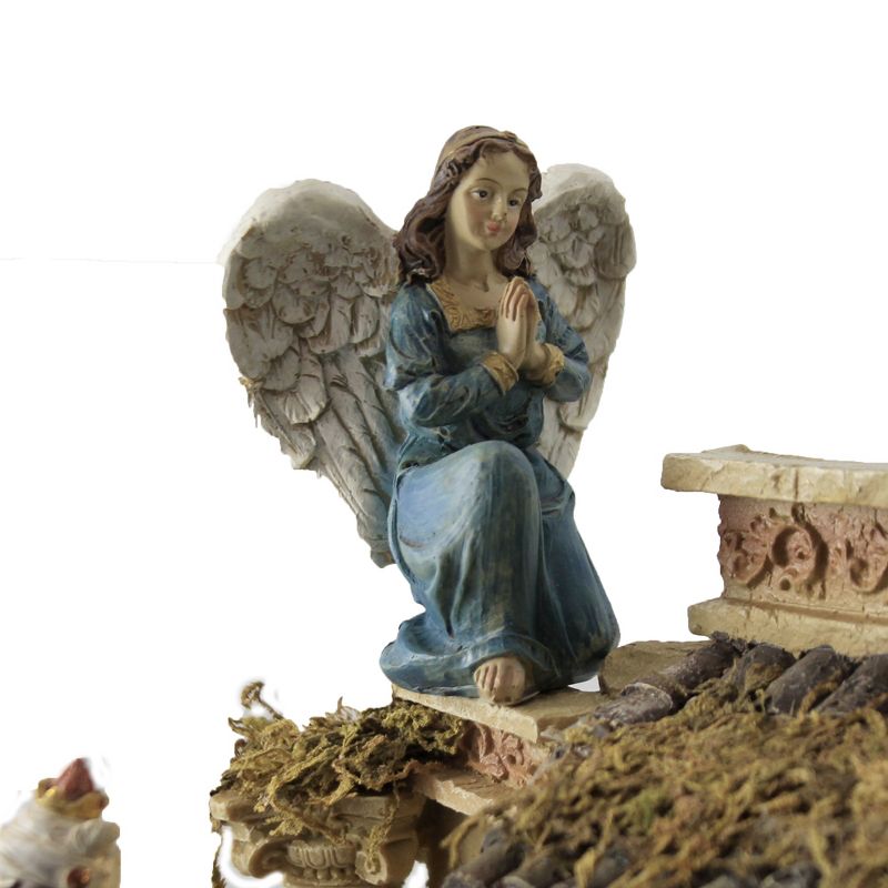 Christmas 8.5" Nativity Ruins Holy Family Kings Angel  -  Decorative Figurines