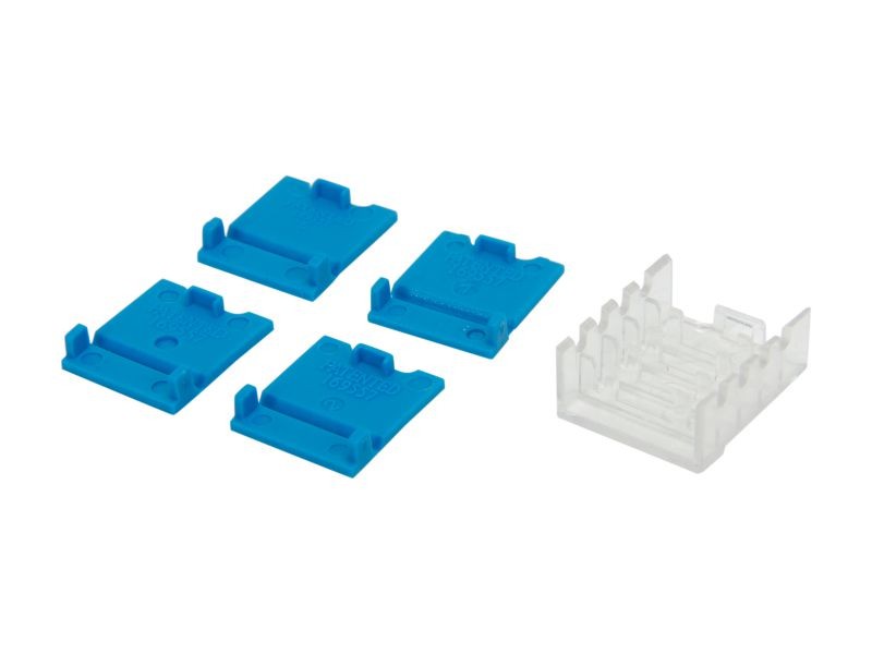 Micro Connectors CAT5 RJ45 Coupler F-F Straight