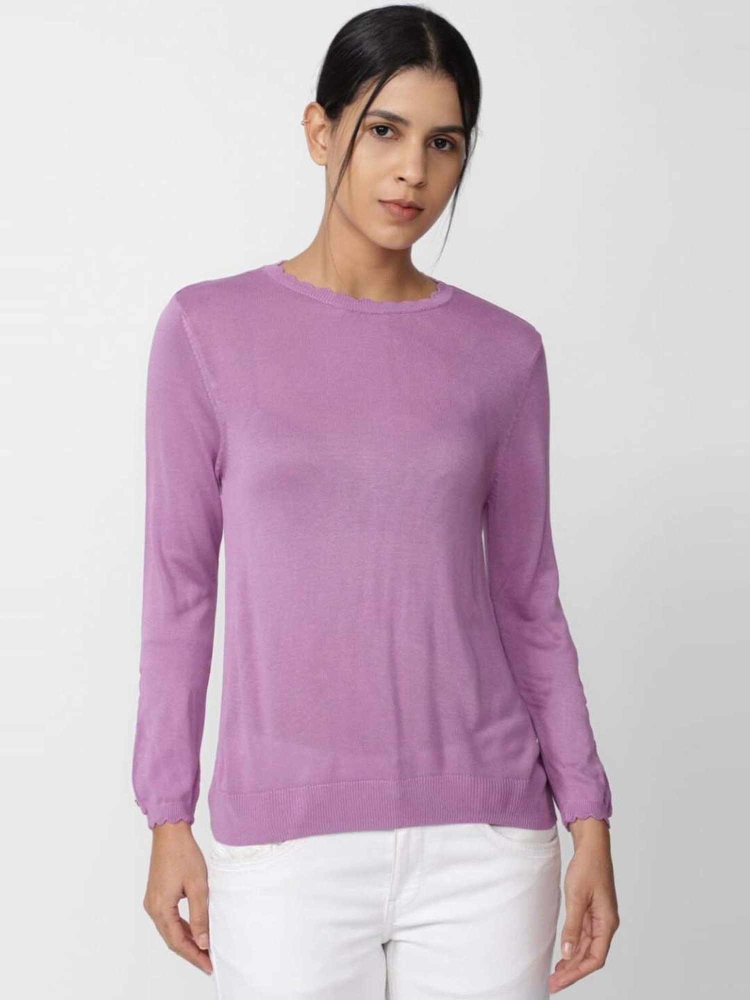 Van Heusen Purple Regular Fit Top