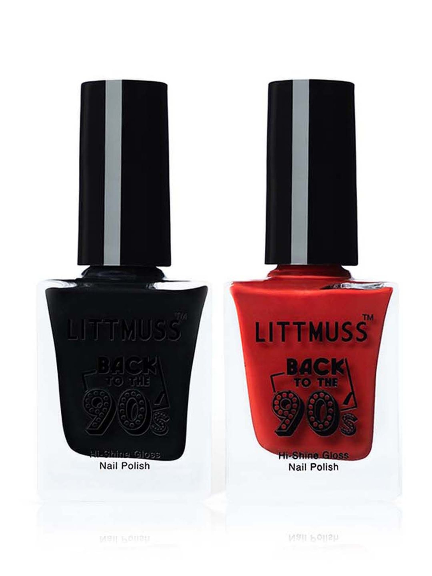 Littmuss Hot to Trot Back To The 90s Hi Shine Gloss Nail Polish Combo - 19 ml