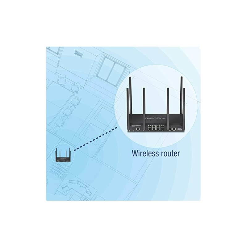 AC3000 Tri-Band Wireless Gigabit Dual-WAN VPN SMB Router, MU-MIMO, Wave 2,Internet Router, Whole Office-Home Wifi, Pr-Encrypted Wireless, QoS,Inter-VLAN Routing, Black, TEW-829DRU