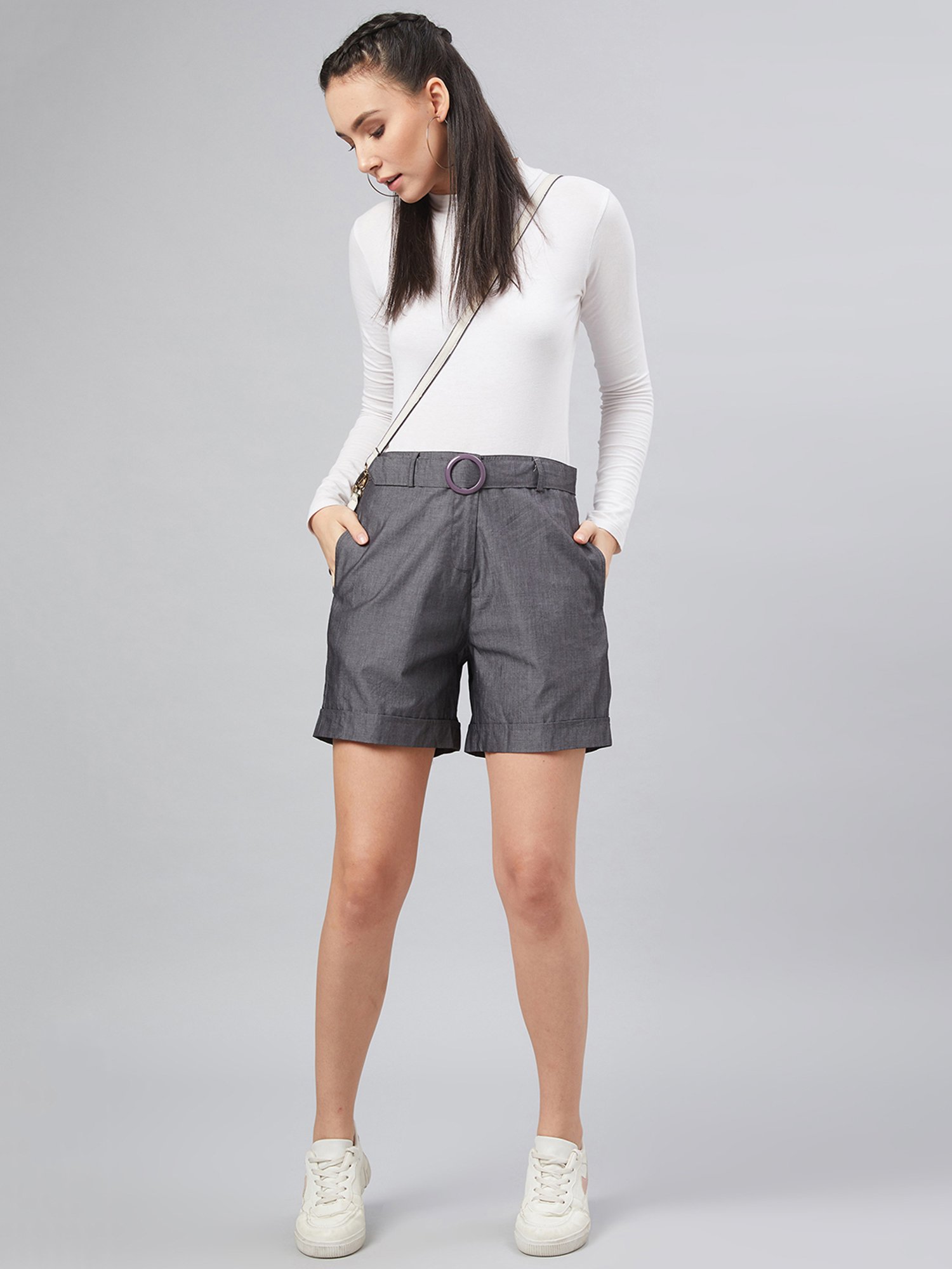 Carlton London Grey Shorts