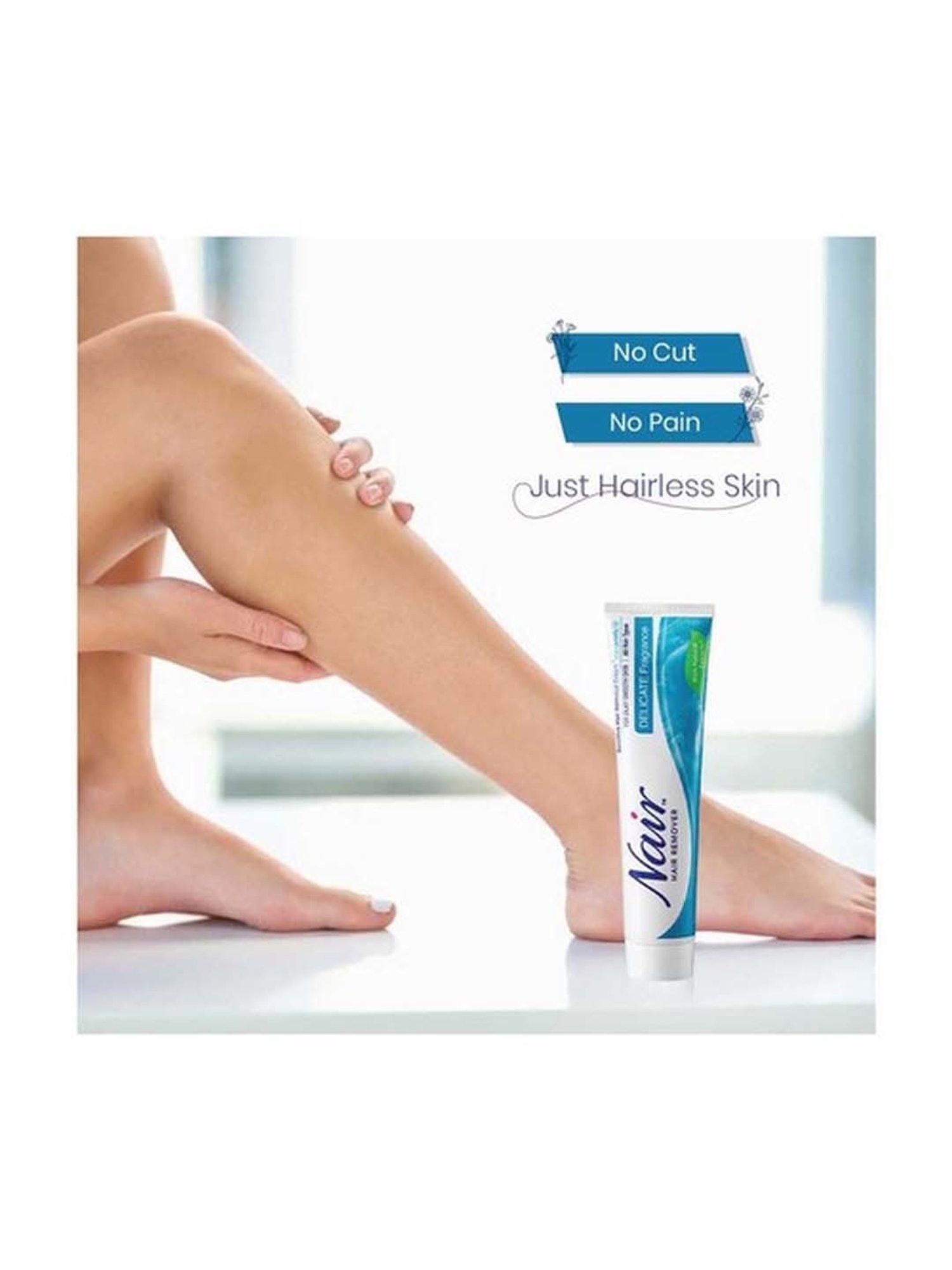 NAIR Hair Remover Sensitive Hair Removal Cream - Delicate Fragrance - 110 gm